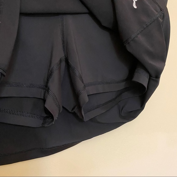 Puma Ladies Solid Knit Black Golf Skirt w/ Built-in Shorts size M - Picture 6 of 9